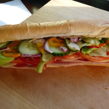Vegetable Sandwich Sub.
