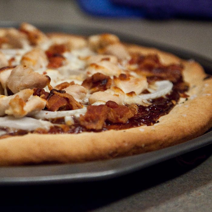 BBQ Chicken Pizza.