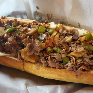 Cheesesteak with Onion, Pepper & Mushroom